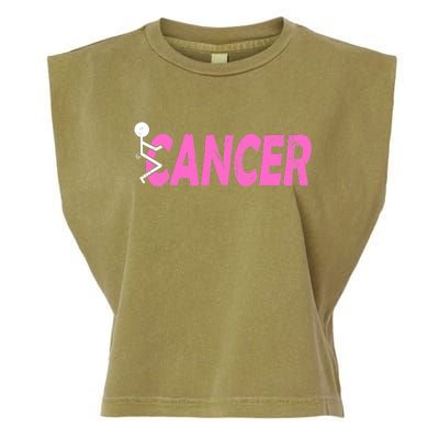 Funk Cancer Funny Breast Cancer For Women Cancer Survivor Garment-Dyed Women's Muscle Tee