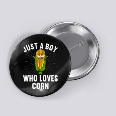 Funny Corn For Men Cob Kernel Farmer Corn Lover Button