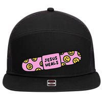 Funny Christian Faith Healer Healing 7 Panel Mesh Trucker Snapback Hat