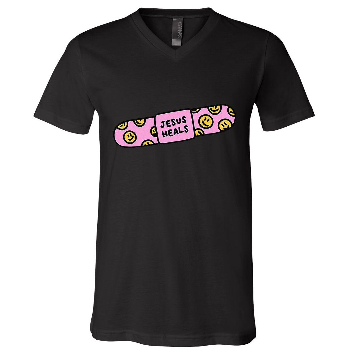 Funny Christian Faith Healer Healing V-Neck T-Shirt