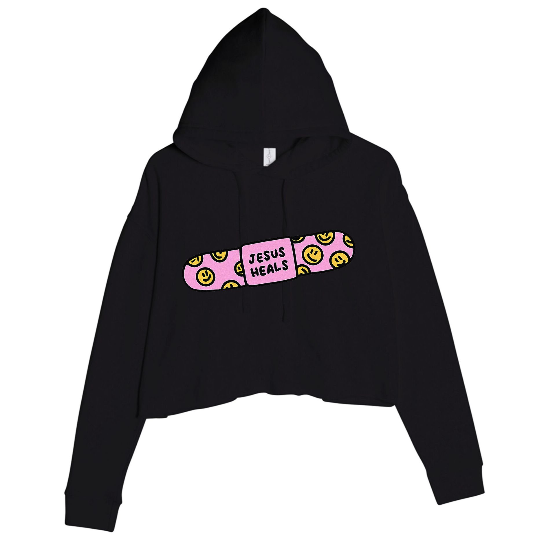 Funny Christian Faith Healer Healing Crop Fleece Hoodie