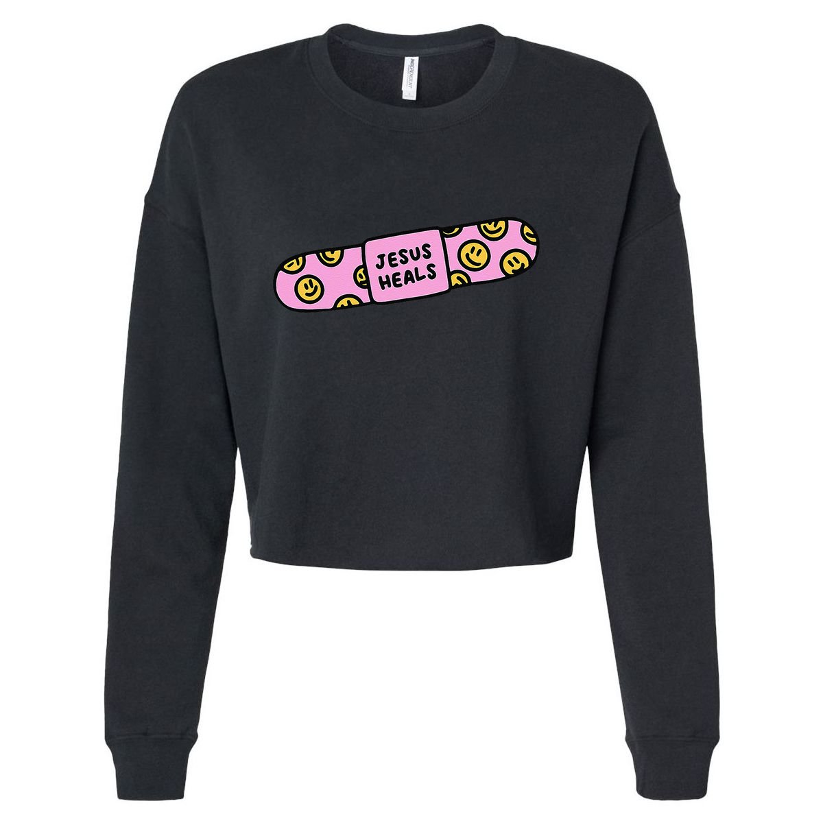 Funny Christian Faith Healer Healing Cropped Pullover Crew
