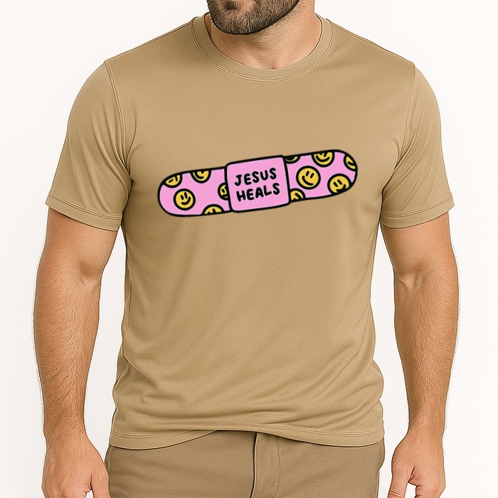 Funny Christian Faith Healer Healing Cooling Performance Crew T-Shirt