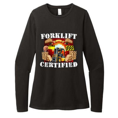 Forklift Certified Funny Forklift Oddly Specific Meme Womens CVC Long Sleeve Shirt