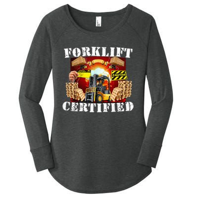 Forklift Certified Funny Forklift Oddly Specific Meme Women's Perfect Tri Tunic Long Sleeve Shirt