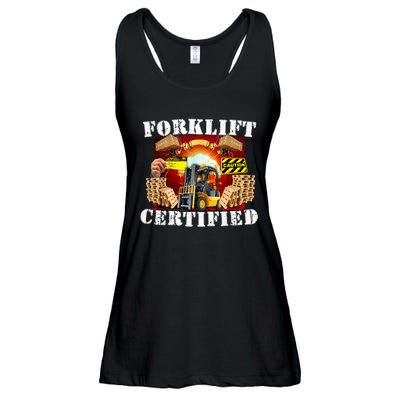 Forklift Certified Funny Forklift Oddly Specific Meme Ladies Essential Flowy Tank