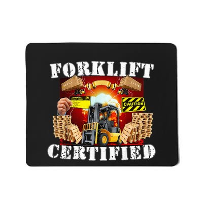 Forklift Certified Funny Forklift Oddly Specific Meme Mousepad