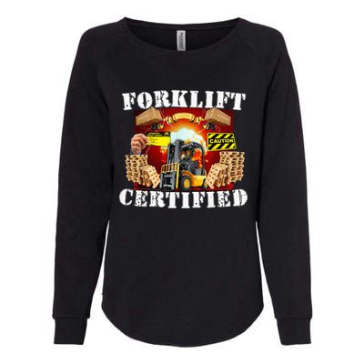 Forklift Certified Funny Forklift Oddly Specific Meme Womens California Wash Sweatshirt