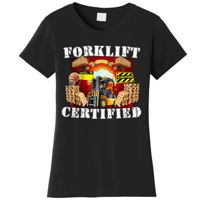 Forklift Certified Funny Forklift Oddly Specific Meme Women's T-Shirt