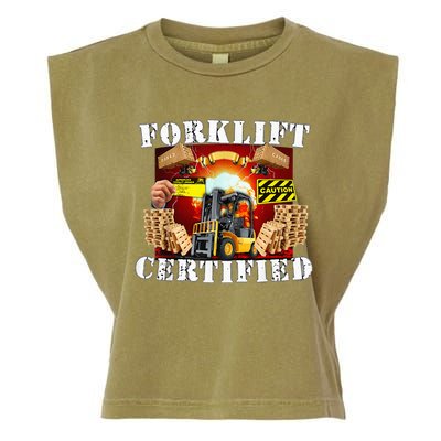 Forklift Certified Funny Forklift Oddly Specific Meme Garment-Dyed Women's Muscle Tee