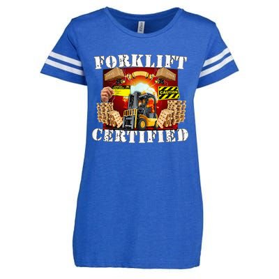 Forklift Certified Funny Forklift Oddly Specific Meme Enza Ladies Jersey Football T-Shirt