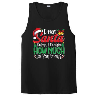 Funny Christmas Funny Gift Adults Dear Santa I Can Explain Funny Gift PosiCharge Competitor Tank