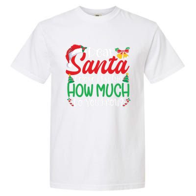 Funny Christmas Funny Gift Adults Dear Santa I Can Explain Funny Gift Garment-Dyed Heavyweight T-Shirt