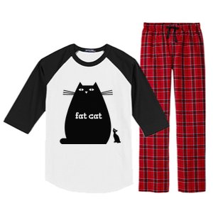 Fat Cat Raglan Sleeve Pajama Set