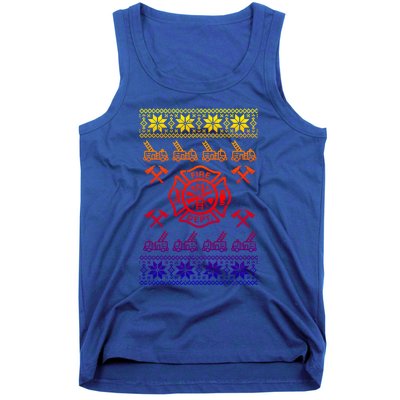 Firefighter Christmas Fire Departt Fire Gift Tank Top