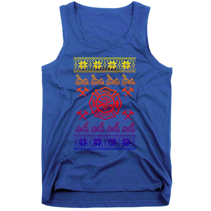 Firefighter Christmas Fire Departt Fire Gift Tank Top