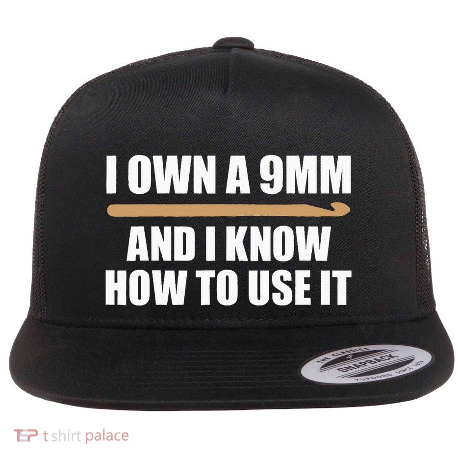 Funny Crochet For  9mm Crochet Hook Yarn Crocheter Flatbill Hat