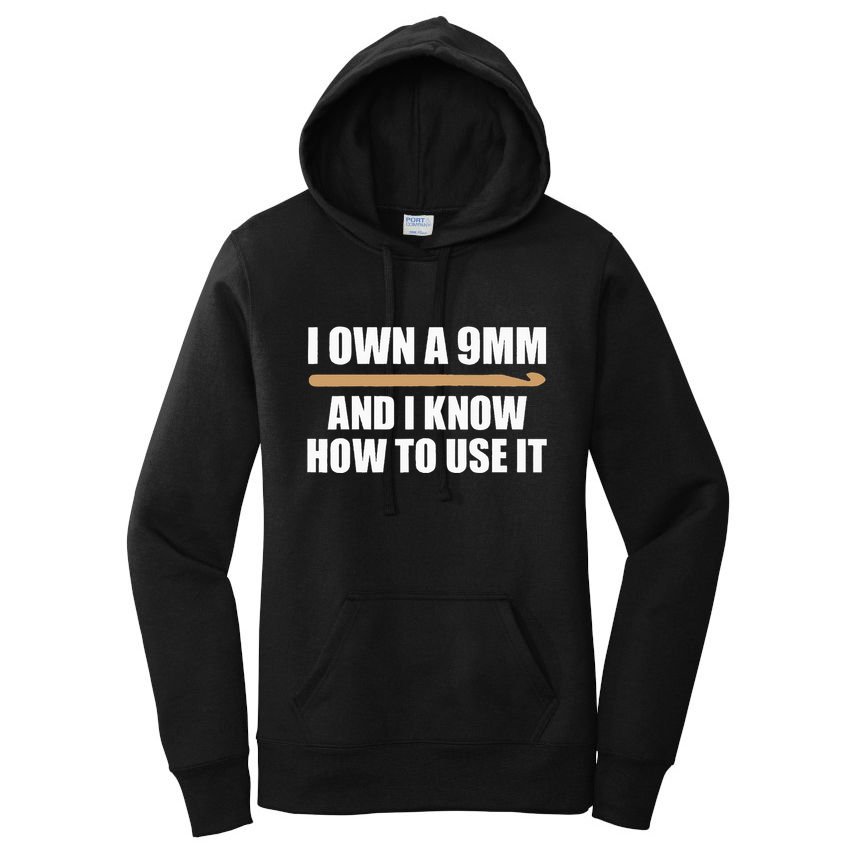 Funny Crochet For  9mm Crochet Hook Yarn Crocheter Women's Pullover Hoodie