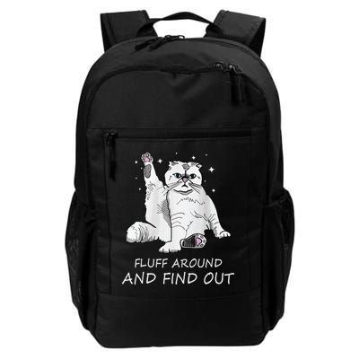 Funny Cat Fluff Around And Find Out Daily Commute Backpack