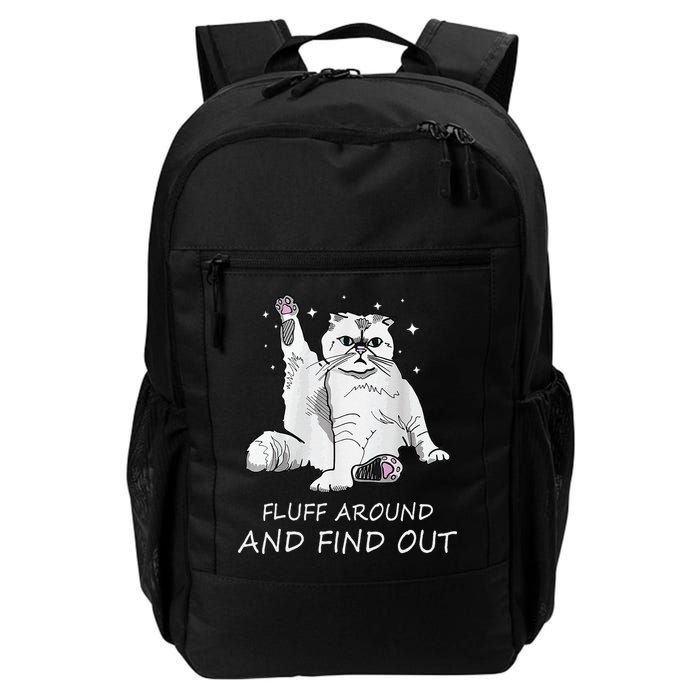 Funny Cat Fluff Around And Find Out Daily Commute Backpack