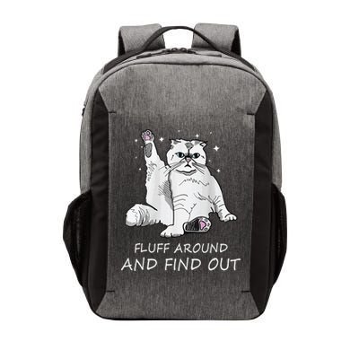 Funny Cat Fluff Around And Find Out Vector Backpack