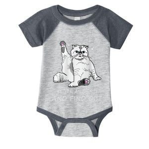 Funny Cat Fluff Around And Find Out Infant Baby Jersey Bodysuit