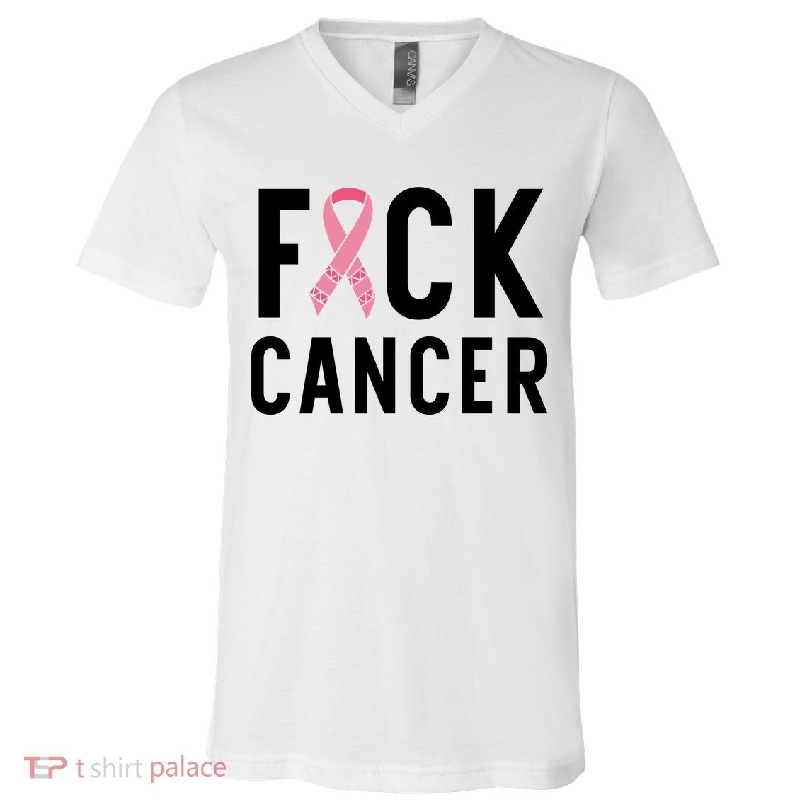 Fuck Cancer V-Neck T-Shirt