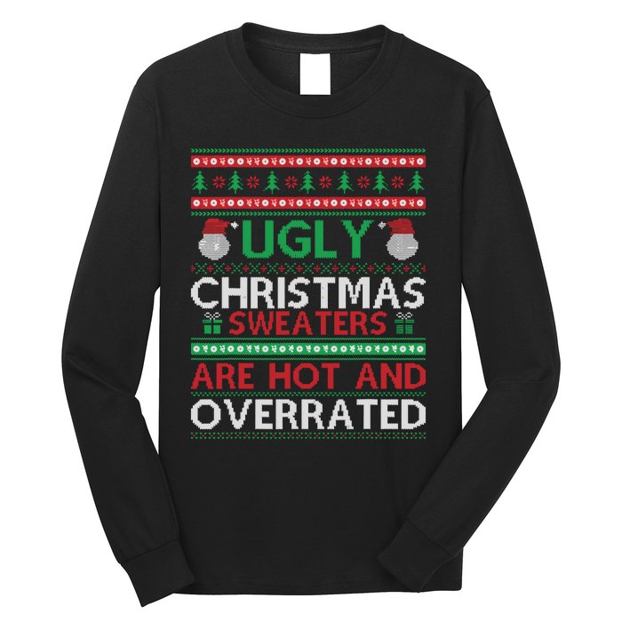 Funny Christmas For Ugly Sweater Party Long Sleeve Shirt