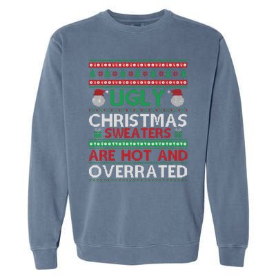 Funny Christmas For Ugly Sweater Party Garment-Dyed Sweatshirt