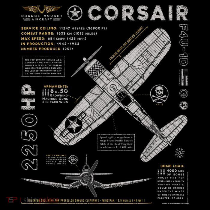 F4U Corsair Full-Length Apron With Pockets