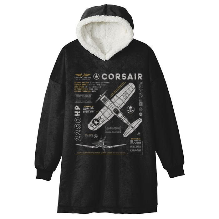 F4U Corsair Hooded Wearable Blanket