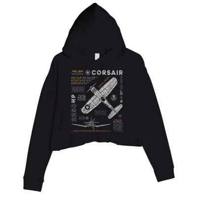 F4U Corsair Crop Fleece Hoodie