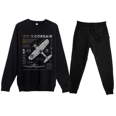 F4U Corsair Premium Crewneck Sweatsuit Set