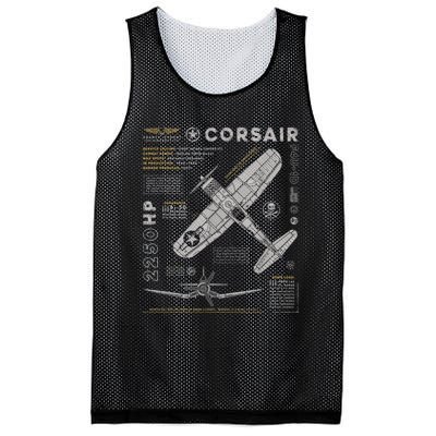 F4U Corsair Mesh Reversible Basketball Jersey Tank