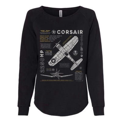 F4U Corsair Womens California Wash Sweatshirt