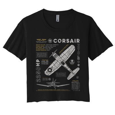 F4U Corsair Women's Crop Top Tee