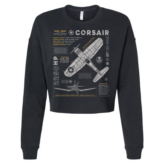 F4U Corsair Cropped Pullover Crew