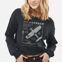 F4U Corsair Cropped Pullover Crew