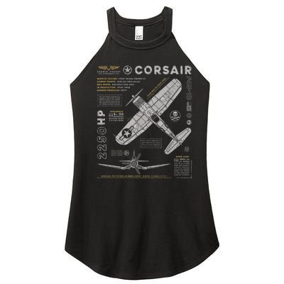 F4U Corsair Women's Perfect Tri Rocker Tank