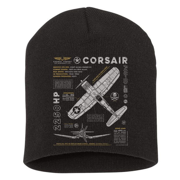 F4U Corsair Short Acrylic Beanie