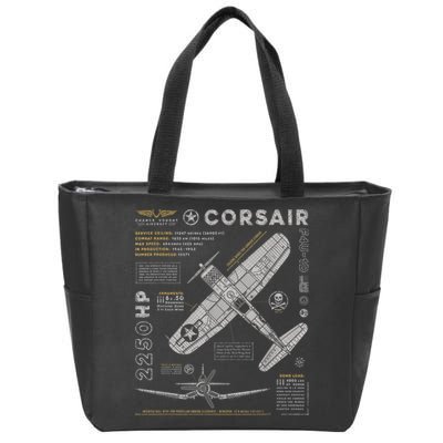 F4U Corsair Zip Tote Bag