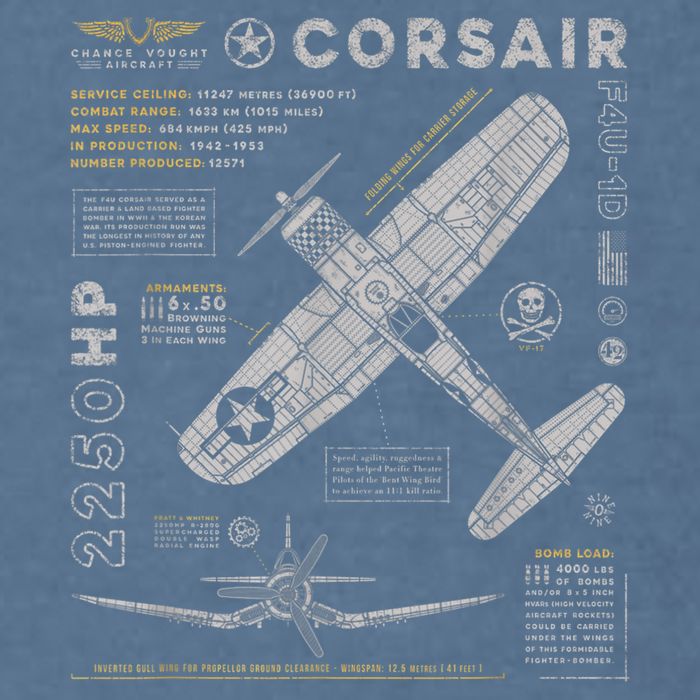 F4U Corsair Garment-Dyed Sweatshirt
