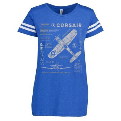 F4U Corsair Enza Ladies Jersey Football T-Shirt