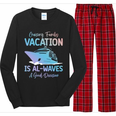 Funny Cruising Family Vacation Cruiser Cruise Ship Gift Long Sleeve Pajama Set