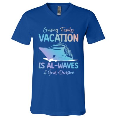 Funny Cruising Family Vacation Cruiser Cruise Ship Gift V-Neck T-Shirt