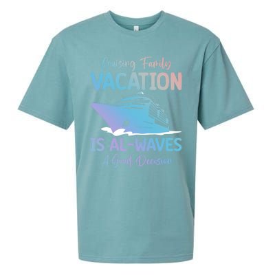 Funny Cruising Family Vacation Cruiser Cruise Ship Gift Sueded Cloud Jersey T-Shirt