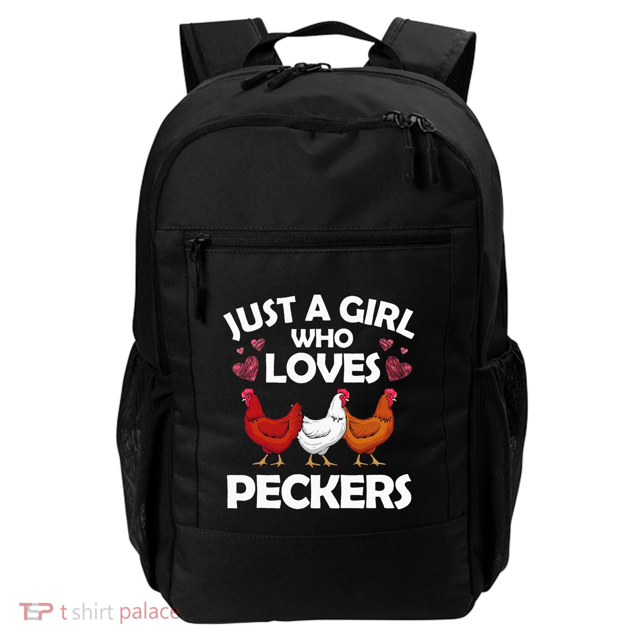 Funny Chicken Farmer Flock Whisperer Daily Commute Backpack