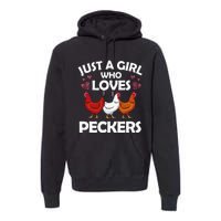 Funny Chicken Farmer Flock Whisperer Premium Hoodie