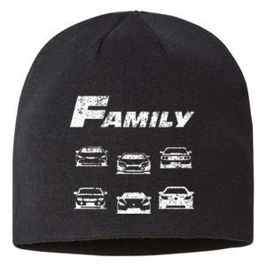 Fast Car Family Funny Sustainable Beanie