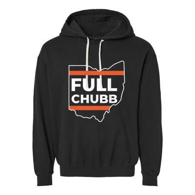 Full Chubb Football Funny Chubbhub Football Teams Cleveland Garment-Dyed Fleece Hoodie